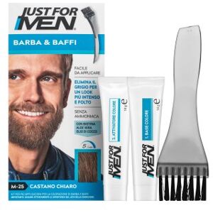Just For Men Moustache & Beard Color colore della barba M25 Light Brown Just For Men Moustache & Beard Color colore della barba M25 Light Brown