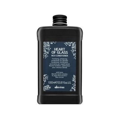 Davines Heart Of Glass Rich Conditioner balsamo rinforzante per capelli biondi 1000 ml Davines Heart Of Glass Rich Conditioner balsamo rinforzante per capelli biondi 1000 ml
