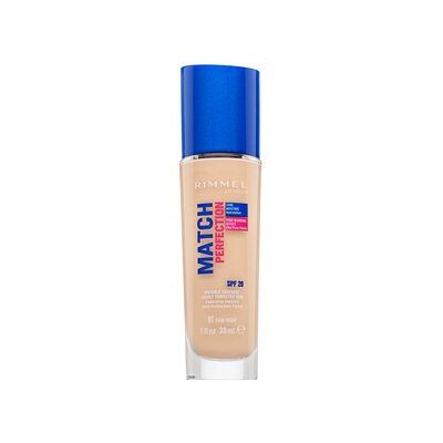 Rimmel London Match Perfection 24HR SPF20 Foundation fondotinta liquido per l' unificazione della pelle e illuminazione 081 Fair Ivory 30 ml Rimmel London Match Perfection 24HR SPF20 Foundation fondotinta liquido per l' unificazione della pelle e illuminazione 081 Fair Ivory 30 ml