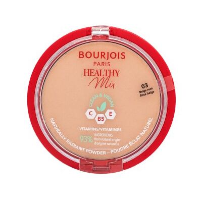Bourjois Healthy Mix Clean & Vegan Powder cipria con un effetto opaco 03 Rose Beige 10 g Bourjois Healthy Mix Clean & Vegan Powder cipria con un effetto opaco 03 Rose Beige 10 g