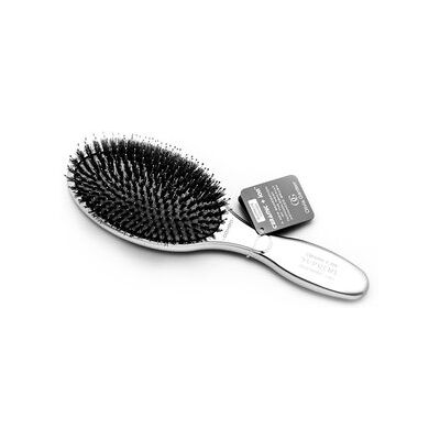 Olivia Garden Ceramic+Ion Supreme Combo Silver spazzola per capelli con setole di nylon e di cinghiale Olivia Garden Ceramic+Ion Supreme Combo Silver spazzola per capelli con setole di nylon e di cinghiale