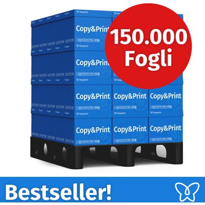 NUOVO! Carta per stampanti Easyprint Carta per fotocopie 150000 fogli 60 x 2500 A4 Premium bianco brillante Vincitore del test CIE 160 Certificato ambientale 100% PEFC NUOVO! Carta per stampanti Easyprint Carta per fotocopie 150000 fogli 60 x 2500 A4 Premium bianco brillante Vincitore del test CIE 160 Certificato ambientale 100% PEFC