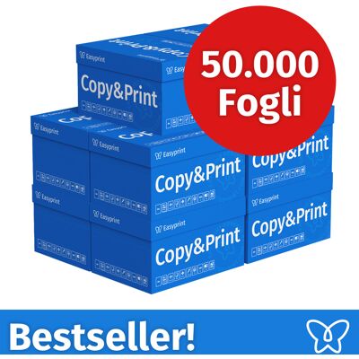 NUOVO! Carta per stampanti Easyprint Carta per fotocopie 50000 fogli 100 x 500 A4 Premium bianco brillante Vincitore del test CIE 160 Certificato ambientale 100% PEFC NUOVO! Carta per stampanti Easyprint Carta per fotocopie 50000 fogli 100 x 500 A4 Premium bianco brillante Vincitore del test CIE 160 Certificato ambientale 100% PEFC