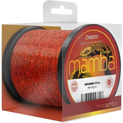 Delphin - MAMBA Carp / Fire - 0.26mm - 5.2kg - linea di pesca Delphin - MAMBA Carp / Fire - 0.26mm - 5.2kg - linea di pesca