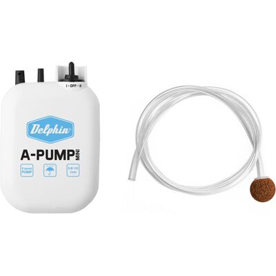 Delphin A-PUMP mini - Pompa dell'aria con 2 velocità e 58 ore di funzionamento Delphin A-PUMP mini - Pompa dell'aria con 2 velocità e 58 ore di funzionamento