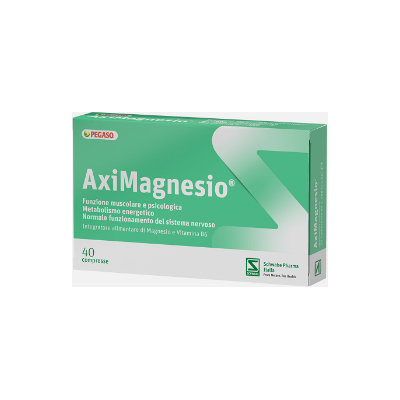 Schwabe Pharma Italia Srl AxiMagnesio - Integratore di Magnesio - 40 Compresse Schwabe Pharma Italia Srl AxiMagnesio - Integratore di Magnesio - 40 Compresse