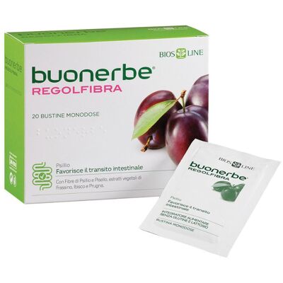Bios Line Regolfibra - Integratore alimentare con fibra di psillio e pisello - 20 bustine Bios Line Regolfibra - Integratore alimentare con fibra di psillio e pisello - 20 bustine