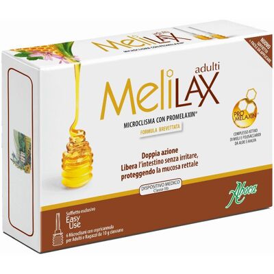 Aboca Melilax Adulti Microclismi - 6 Pezzi - Sollievo intestinale Aboca Melilax Adulti Microclismi - 6 Pezzi - Sollievo intestinale