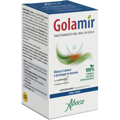 Aboca Golamir Spray Forte - Sollievo rapido mal di gola - 30ml Aboca Golamir Spray Forte - Sollievo rapido mal di gola - 30ml