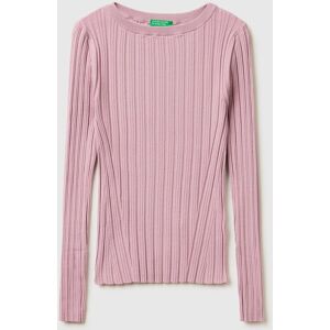 United Colors Of Benetton Benetton, Maglia Aderente A Costine, Rosa, Donna XL United Colors Of Benetton Benetton, Maglia Aderente A Costine, Rosa, Donna XL
