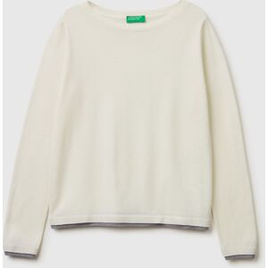 United Colors Of Benetton Benetton, Maglia Scollo A Barchetta 100% Lana Merino, Bianco Panna, Donna XL United Colors Of Benetton Benetton, Maglia Scollo A Barchetta 100% Lana Merino, Bianco Panna, Donna XL
