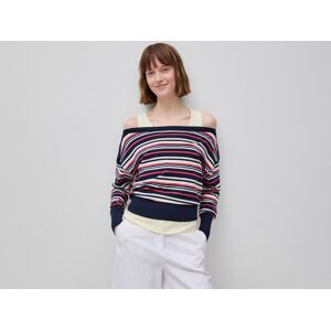 United Colors Of Benetton Benetton, Maglia A Righe Scollo A Barchetta, Blu Scuro, Donna XL United Colors Of Benetton Benetton, Maglia A Righe Scollo A Barchetta, Blu Scuro, Donna XL