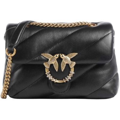 Pinko borsa a tracolla mini love bag puff in nappa trapuntata con fibbia gioiello Pinko borsa a tracolla mini love bag puff in nappa trapuntata con fibbia gioiello