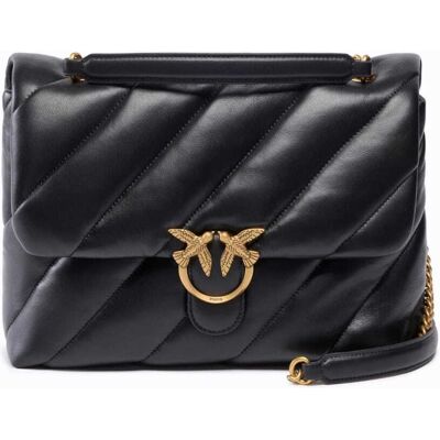 Pinko borsa grande a tracolla love bag puff maxi quilt new buckle nera Pinko borsa grande a tracolla love bag puff maxi quilt new buckle nera