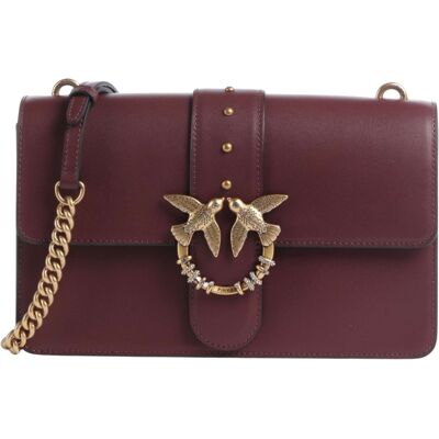Pinko borsa a tracolla love one mini new buckle in pelle ribes Pinko borsa a tracolla love one mini new buckle in pelle ribes