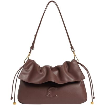 Coccinelle borsa a spalla lidia small in pelle vinaccia Coccinelle borsa a spalla lidia small in pelle vinaccia