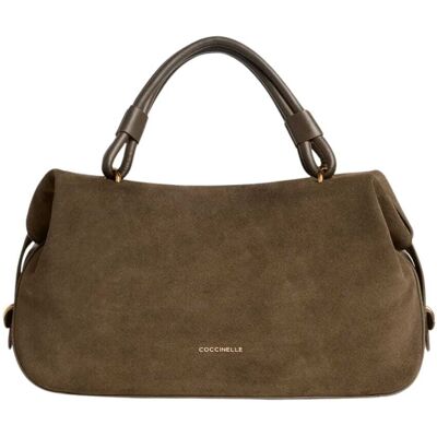 Coccinelle borsa a tracolla lizzie small in camoscio fango Coccinelle borsa a tracolla lizzie small in camoscio fango