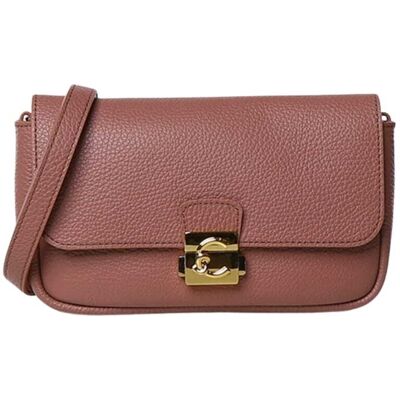 Coccinelle borsa a mano c-me lock mini in pelle rosa Coccinelle borsa a mano c-me lock mini in pelle rosa