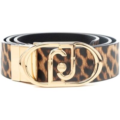 Liu Jo cintura da donna reversibile con stampa animalier Liu Jo cintura da donna reversibile con stampa animalier