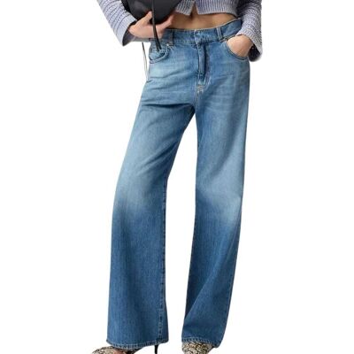 Pinko jeans da donna wanda a gamba larga blu Pinko jeans da donna wanda a gamba larga blu