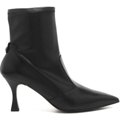 Nerogiardini tronchetti donna neri in pelle e materiale tecnico Nerogiardini tronchetti donna neri in pelle e materiale tecnico