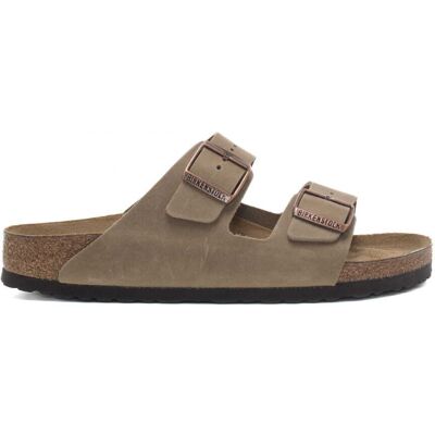 Birkenstock sandali da uomo arizona in vera pelle oliata tabacco Birkenstock sandali da uomo arizona in vera pelle oliata tabacco
