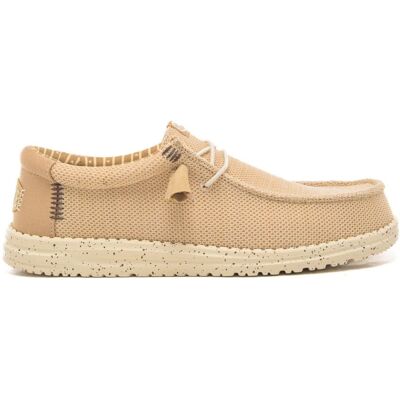 Hey Dude mocassini da uomo wally stretch sox in mesh elasticizzato crema ecru Hey Dude mocassini da uomo wally stretch sox in mesh elasticizzato crema ecru