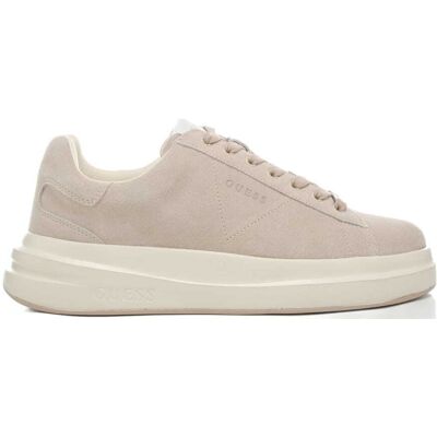 Guess sneakers da uomo con tomaia in suede e logo lettering beige Guess sneakers da uomo con tomaia in suede e logo lettering beige