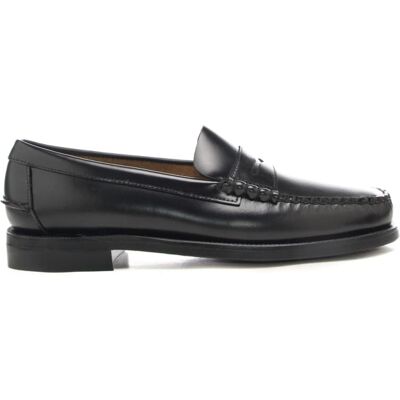 Sebago mocassini da uomo in pelle liscia neri Sebago mocassini da uomo in pelle liscia neri