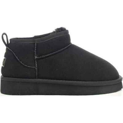 Liu Jo stivaletti bassi da bambina in suede con logo lettering neri Liu Jo stivaletti bassi da bambina in suede con logo lettering neri