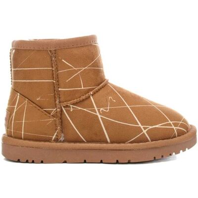 Grunland stivaletti da bambina crom in suede con stampa strisce all over cuoio Grunland stivaletti da bambina crom in suede con stampa strisce all over cuoio