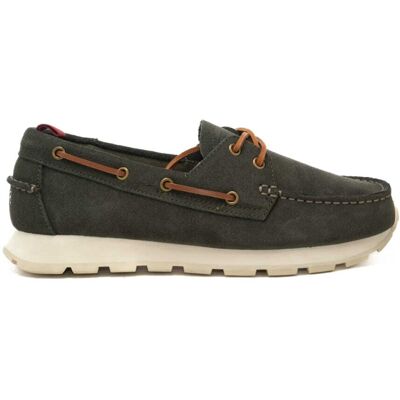 Sun68 mocassini da uomo tom barca in suede militare Sun68 mocassini da uomo tom barca in suede militare