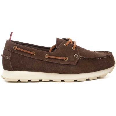 Sun68 mocassini da uomo tom barca in suede marrone Sun68 mocassini da uomo tom barca in suede marrone