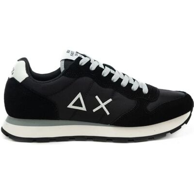 Sun68 sneakers da uomo tom solid con lacci e logo a contrasto nero Sun68 sneakers da uomo tom solid con lacci e logo a contrasto nero