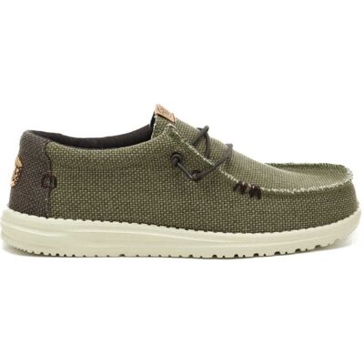 Hey Dude scarpe uomo wally braided slip on in tessuto oliva Hey Dude scarpe uomo wally braided slip on in tessuto oliva