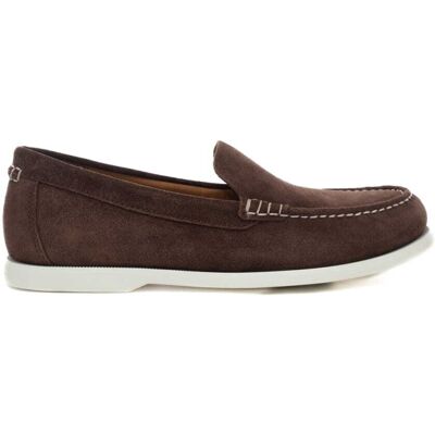 Polo Ralph Lauren mocassini da uomo merton in suede marrone scuro Polo Ralph Lauren mocassini da uomo merton in suede marrone scuro