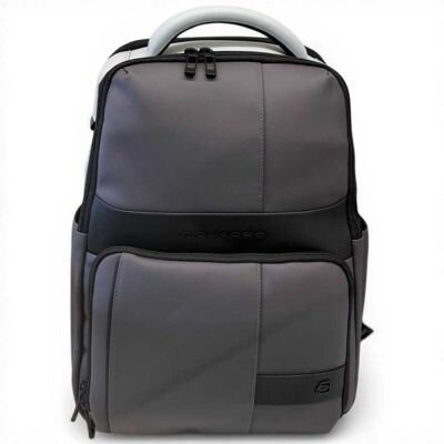 Piquadro Zaino W129W Uomo Grigio e Nero Resistente all'acqua con Porta PC 14'' e iPad Piquadro Zaino W129W Uomo Grigio e Nero Resistente all'acqua con Porta PC 14'' e iPad