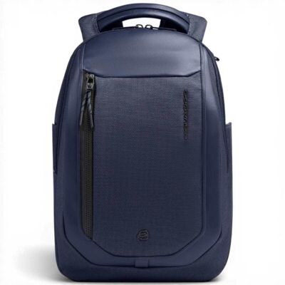 Piquadro Zaino Bagmotic Unisex Blu in Pelle e Tessuto con Porta PC 13'' e iPad Piquadro Zaino Bagmotic Unisex Blu in Pelle e Tessuto con Porta PC 13'' e iPad