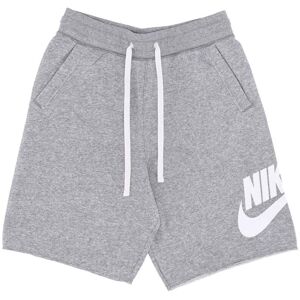 Nike Pantalone Corto Tuta Uomo Club Alumni Hbr Ft Short Dk Grey Heather/white/white Nike Pantalone Corto Tuta Uomo Club Alumni Hbr Ft Short Dk Grey Heather/white/white
