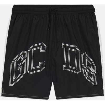 GCDS costume da bagno bicolore uomo nero-bianco GCDS costume da bagno bicolore uomo nero-bianco