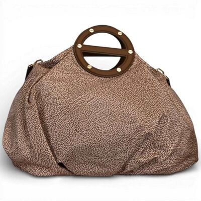 Borsa a mano M. con tracolla BORBONESE Beige/Marrone - 91010211-AH1-994 Borsa a mano M. con tracolla BORBONESE Beige/Marrone - 91010211-AH1-994