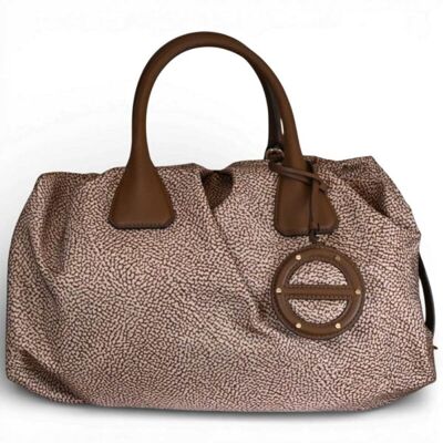 Borsa Bauletto L. con tracolla BORBONESE Beige/Marrone - 91010216-AH1-994 Borsa Bauletto L. con tracolla BORBONESE Beige/Marrone - 91010216-AH1-994