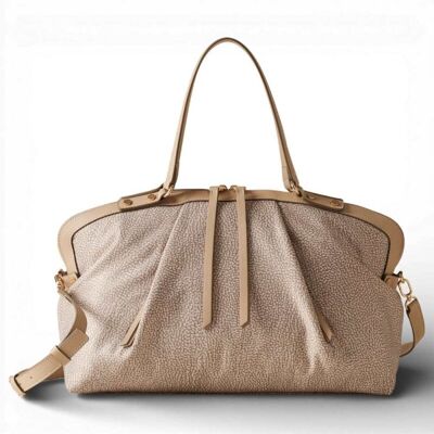Borsa Bauletto M. con tracolla BORBONESE Sabbia - 91010218-AH1-C75 Borsa Bauletto M. con tracolla BORBONESE Sabbia - 91010218-AH1-C75