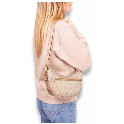 Borsa a tracolla BORBONESE LUNA BAG MINI Donna Beige - 934137-I15-994 Borsa a tracolla BORBONESE LUNA BAG MINI Donna Beige - 934137-I15-994