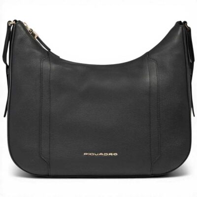 Piquadro Borsa a tracolla W92 Donna Nero in Pelle con Porta iPad mini Piquadro Borsa a tracolla W92 Donna Nero in Pelle con Porta iPad mini