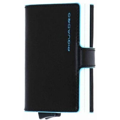 Portacarte PIQUADRO Blue Square Nero Pelle - PP5472B2R-N Portacarte PIQUADRO Blue Square Nero Pelle - PP5472B2R-N