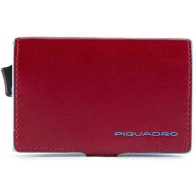 Portacarte PIQUADRO Blue Square Rosso Pelle - PP5472B2R-R Portacarte PIQUADRO Blue Square Rosso Pelle - PP5472B2R-R