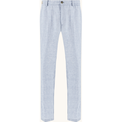 Paul&Shark pantalone chino in lino con coulisse uomo azzurro Paul&Shark pantalone chino in lino con coulisse uomo azzurro