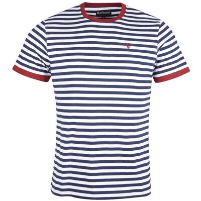 Barbour - T-shirt A Righe Navy Blue MTS0983 Barbour - T-shirt A Righe Navy Blue MTS0983