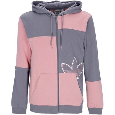 Adidas Felpa Leggera Cappuccio Uomo Sport Ft Zip Hoody Green Three/wonder Pink Adidas Felpa Leggera Cappuccio Uomo Sport Ft Zip Hoody Green Three/wonder Pink